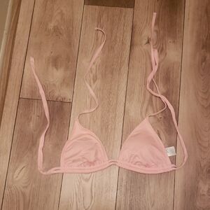 Elegant Pink Triangle Bikini Top